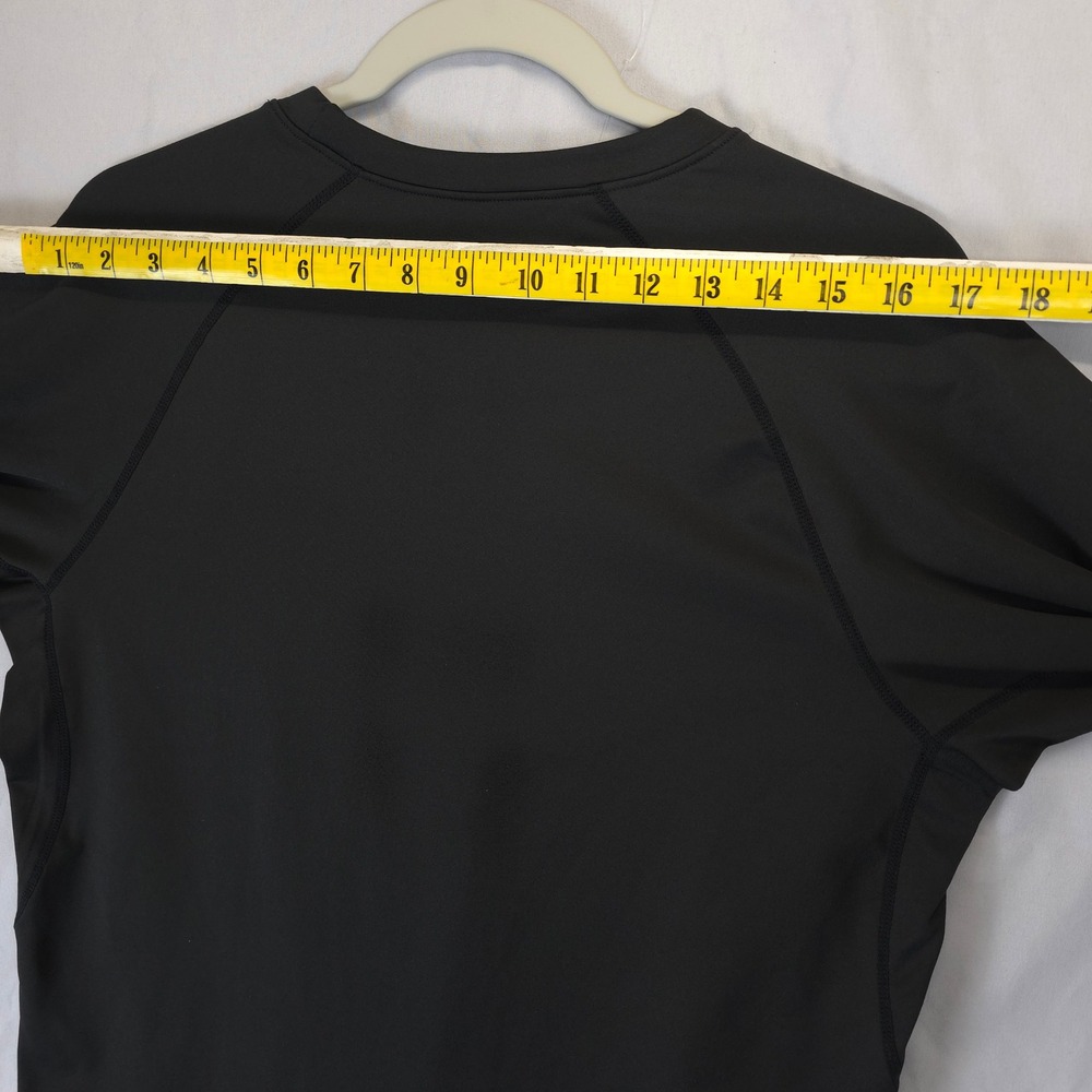 Men Black Long Sleeve Set of 3 Layering Shirt Crew Neck Stretch Men L Workwear - Picture 5 of 10